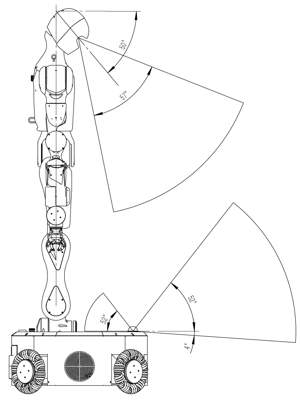 Head Camera and LiDAR Field of View